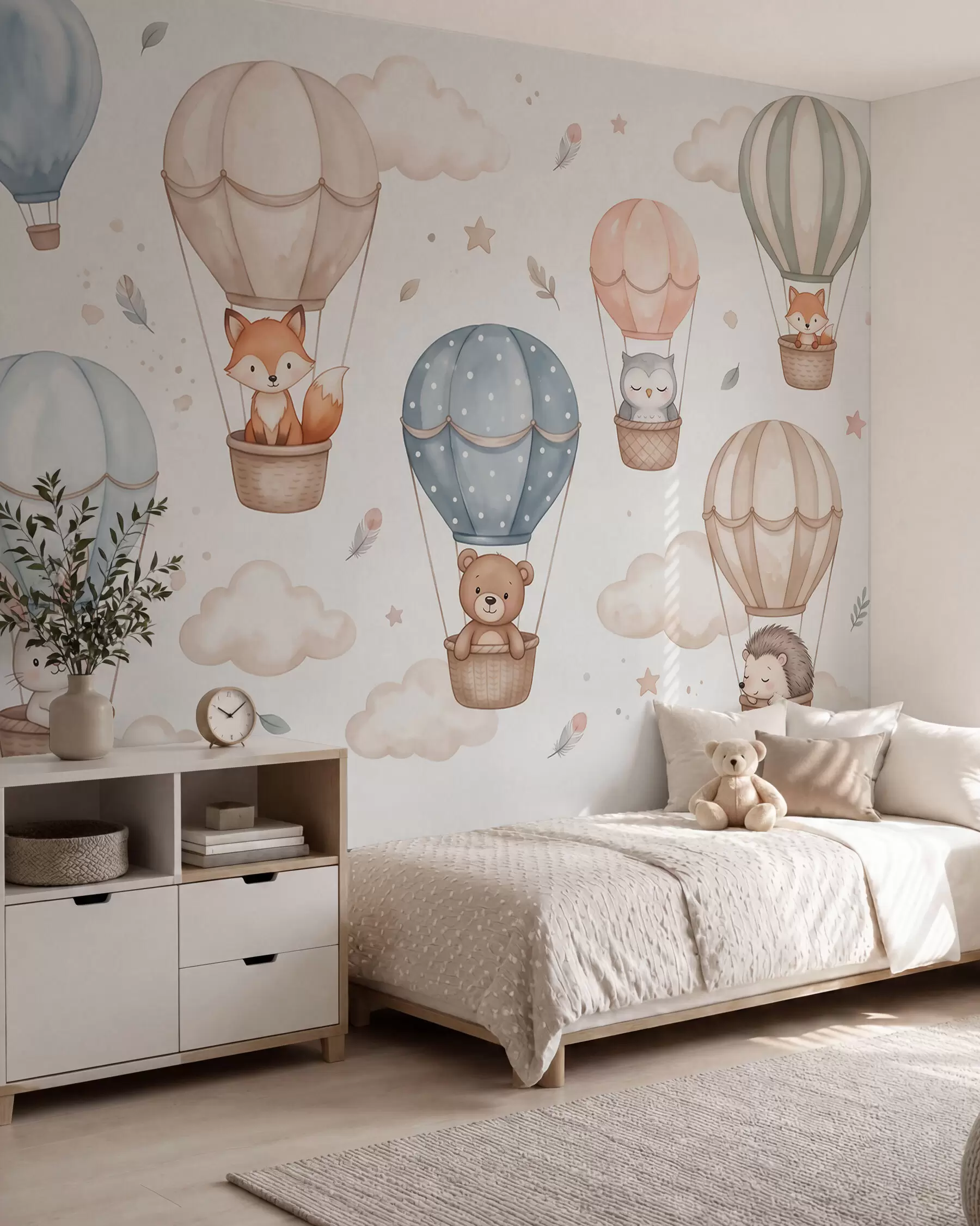 zidne murale Prijatelji u balonima w10001