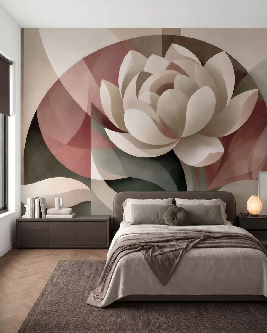 zidne murale Cvjetna geometrija w10035