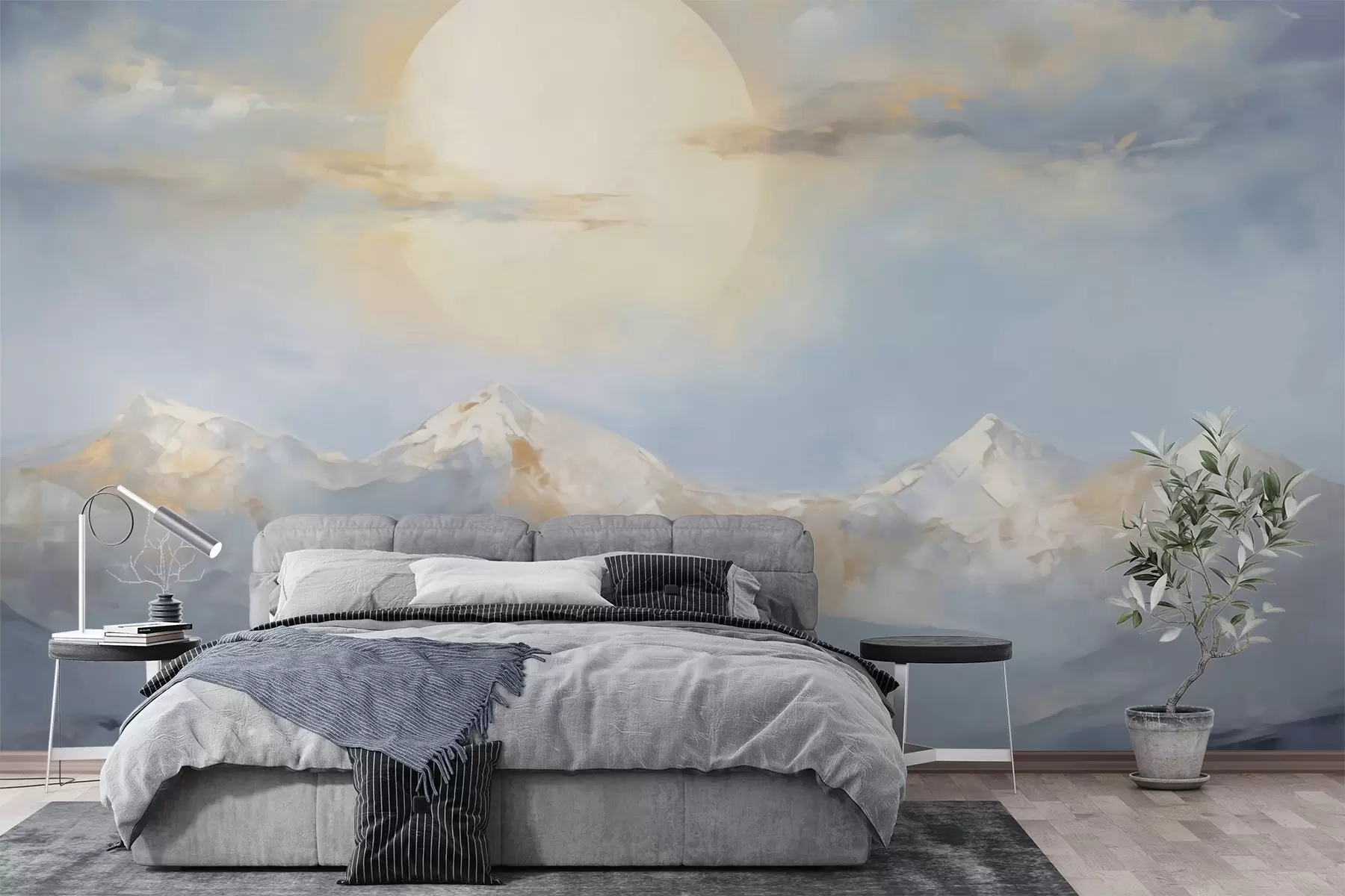 zidne murale Apstraktne planine, imitacija slike w05903