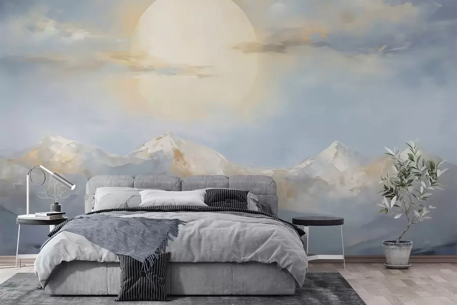 zidne murale Apstraktne planine, imitacija slike w05903