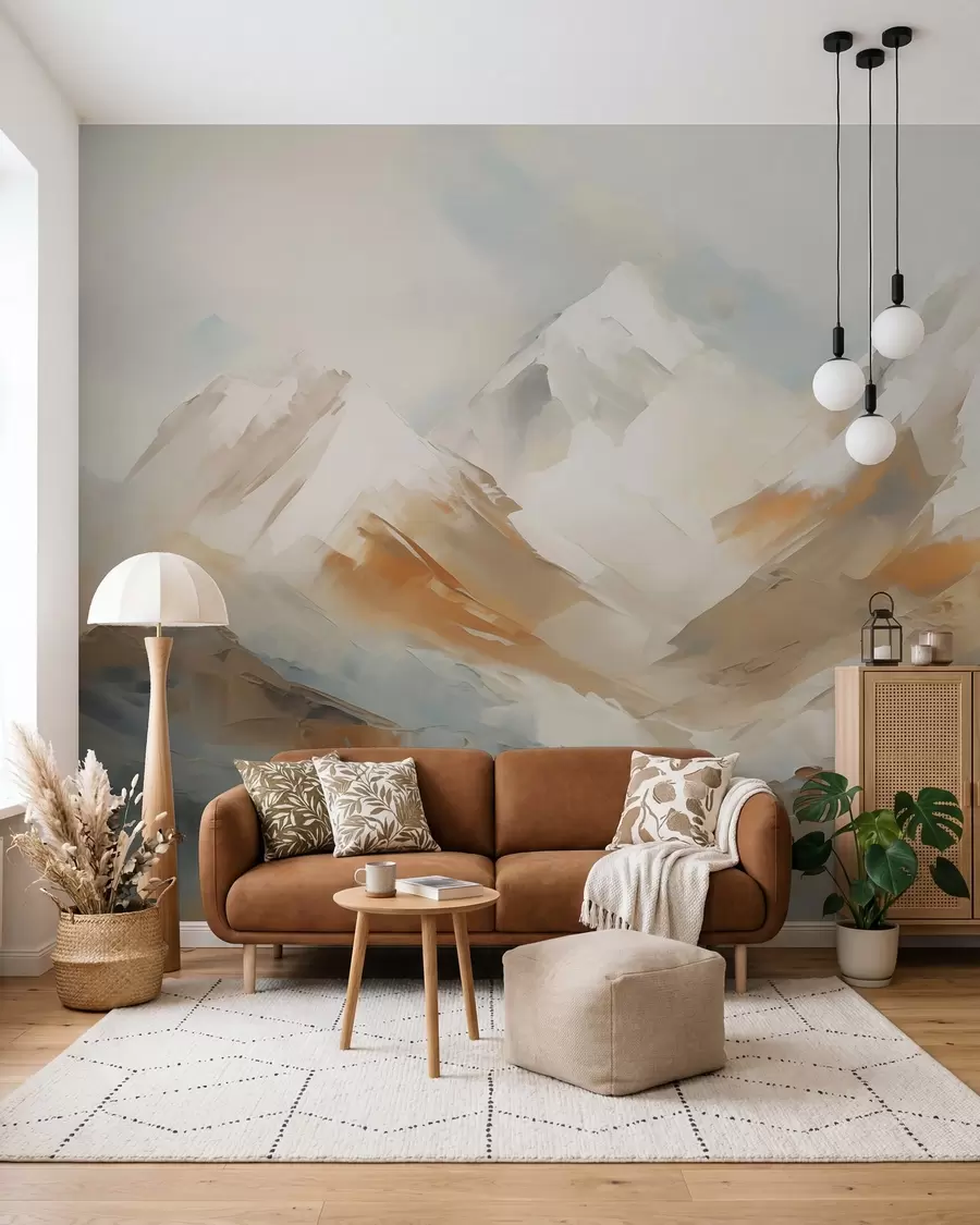 zidne murale Planine, imitacija slikanja w05904
