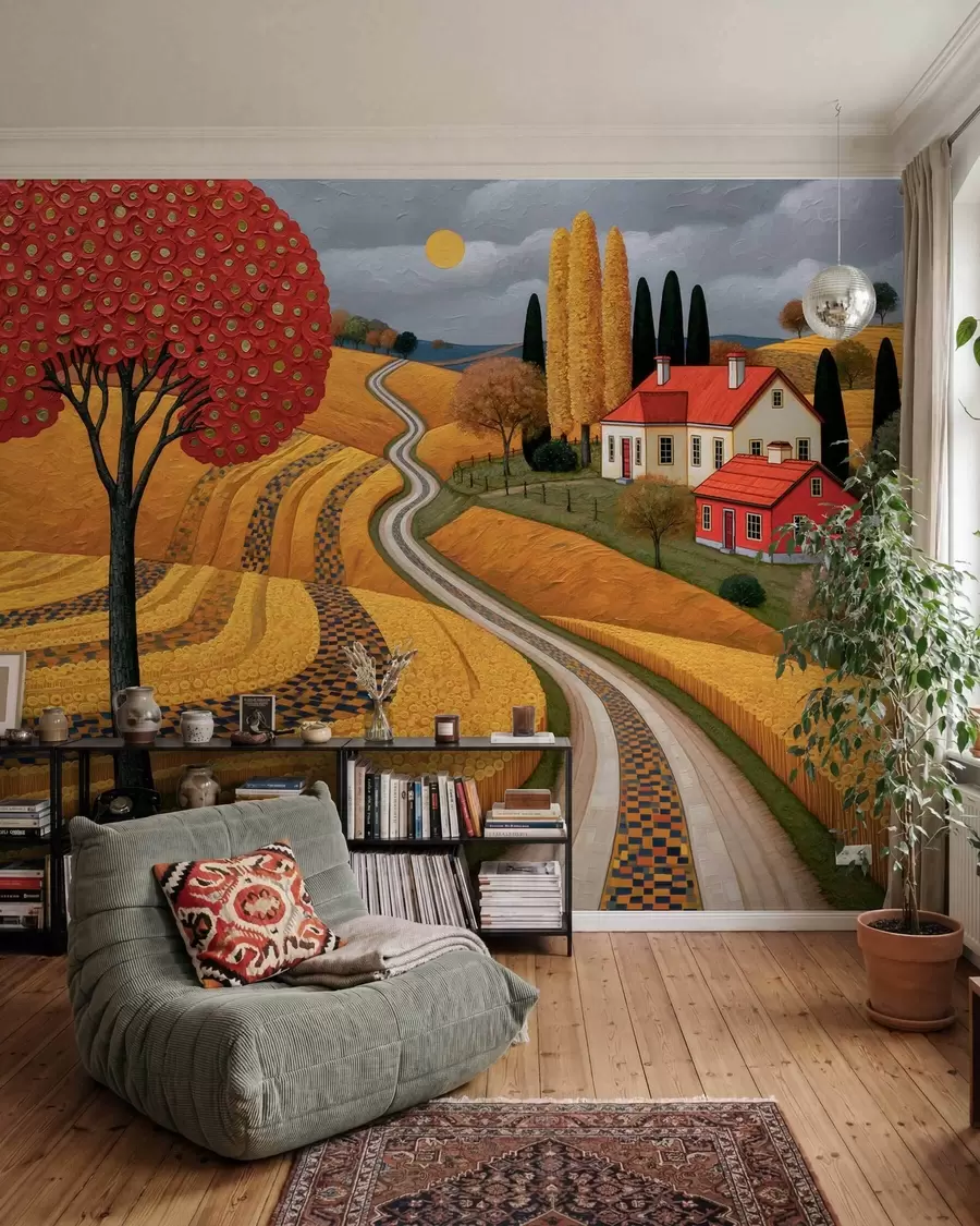 zidne murale Jesensko selo w10049