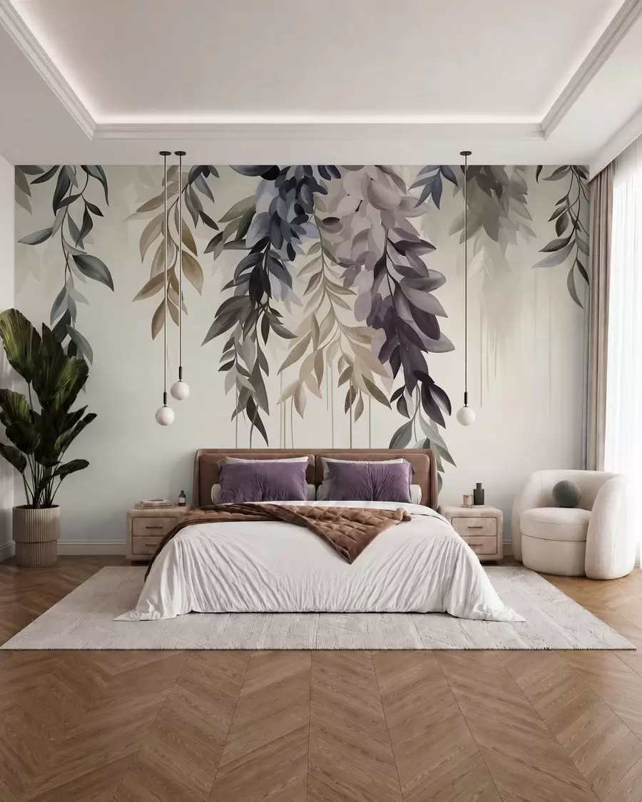 zidne murale Viseće lišće w10057