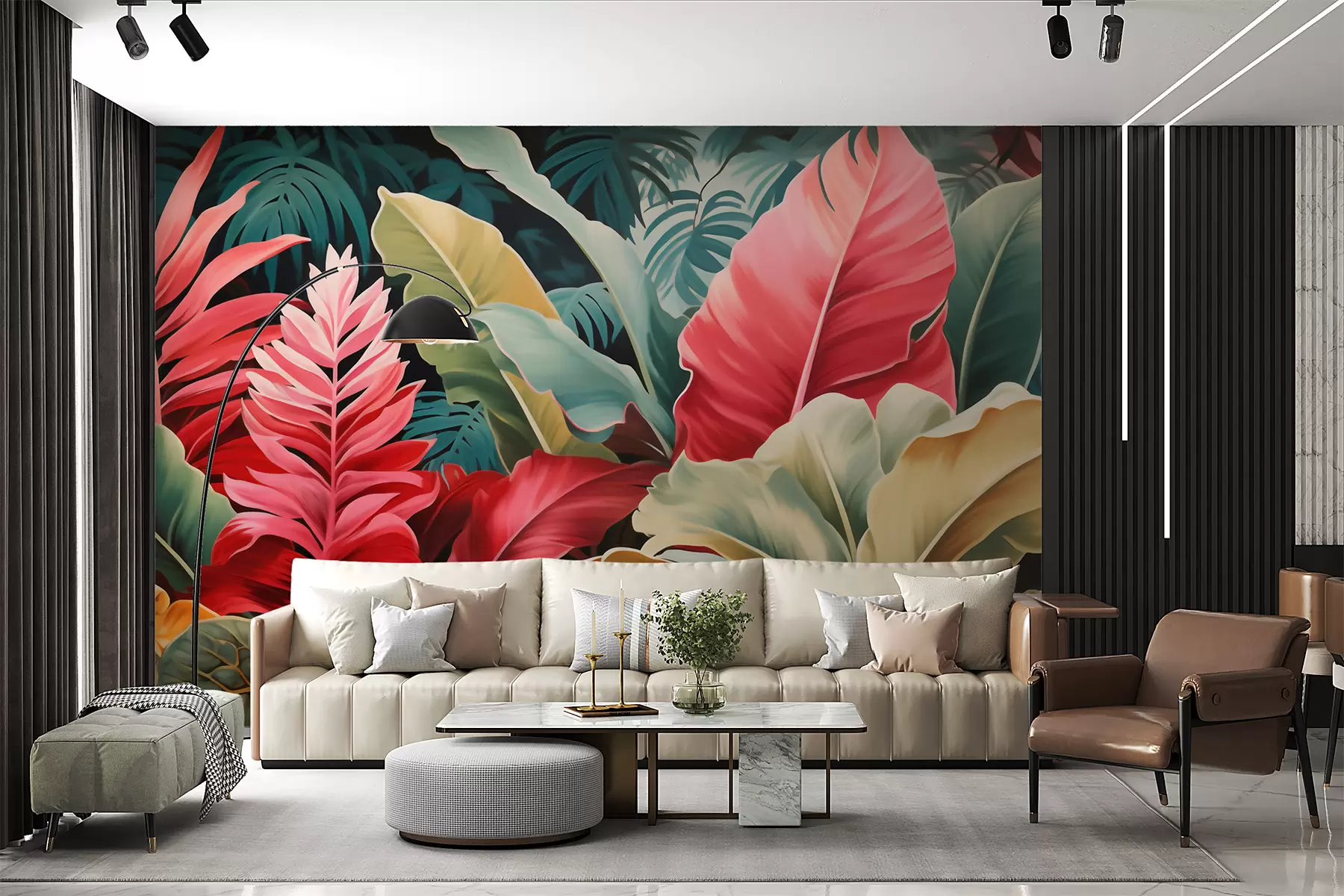 zidne murale Palmino lišće w05936