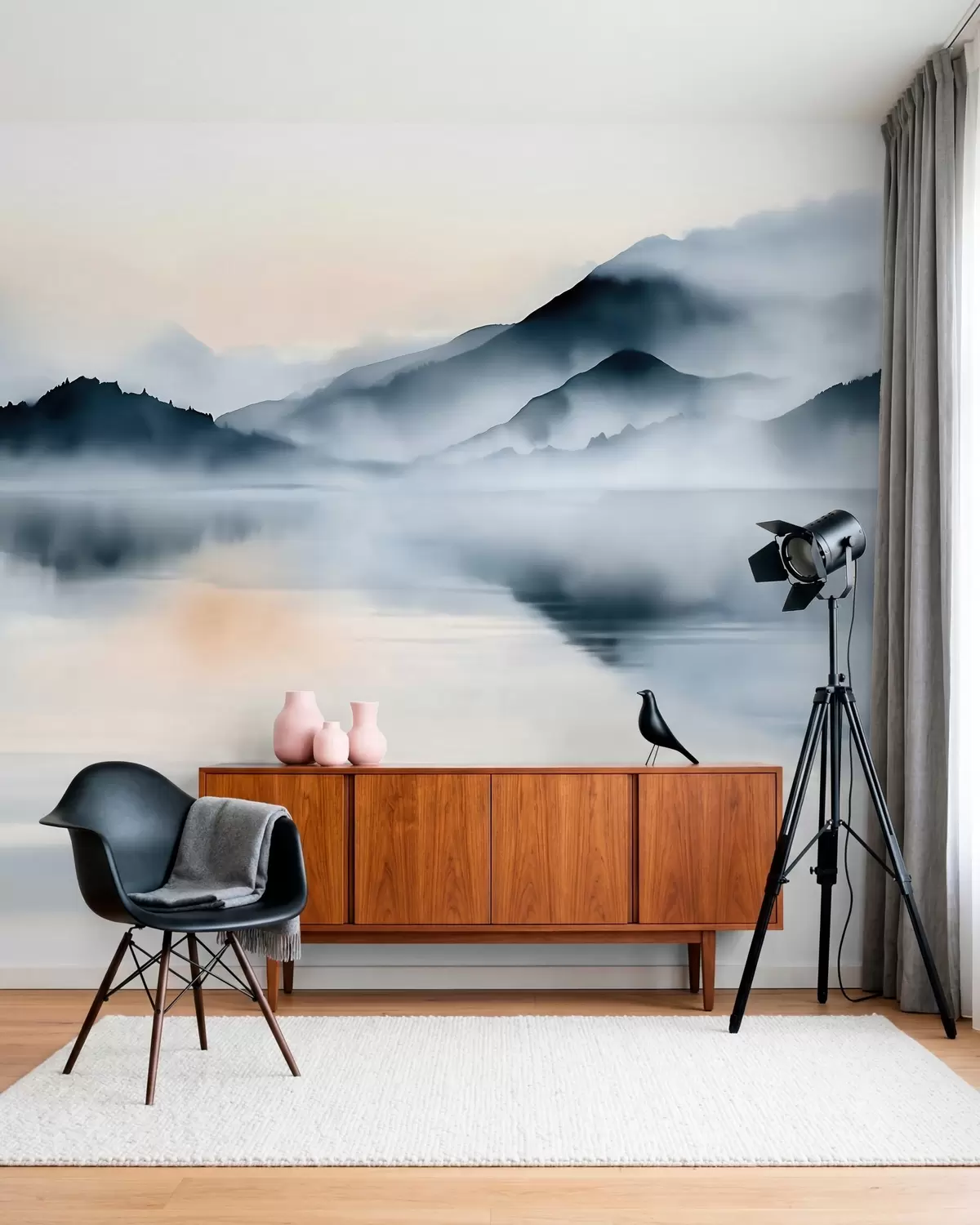 zidne murale Jezero u akvarelu w10078