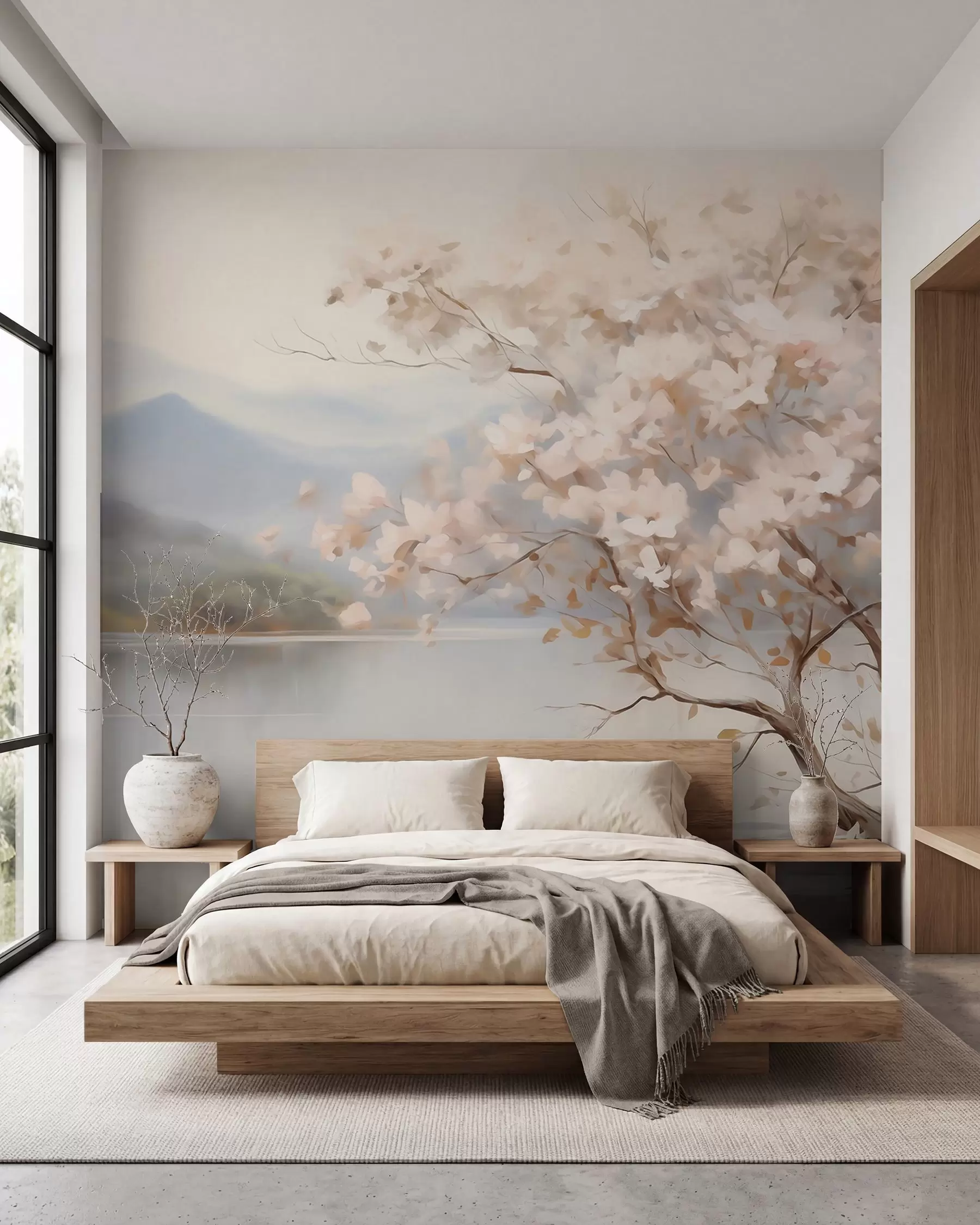 zidne murale Cvjetovi u magli w05950