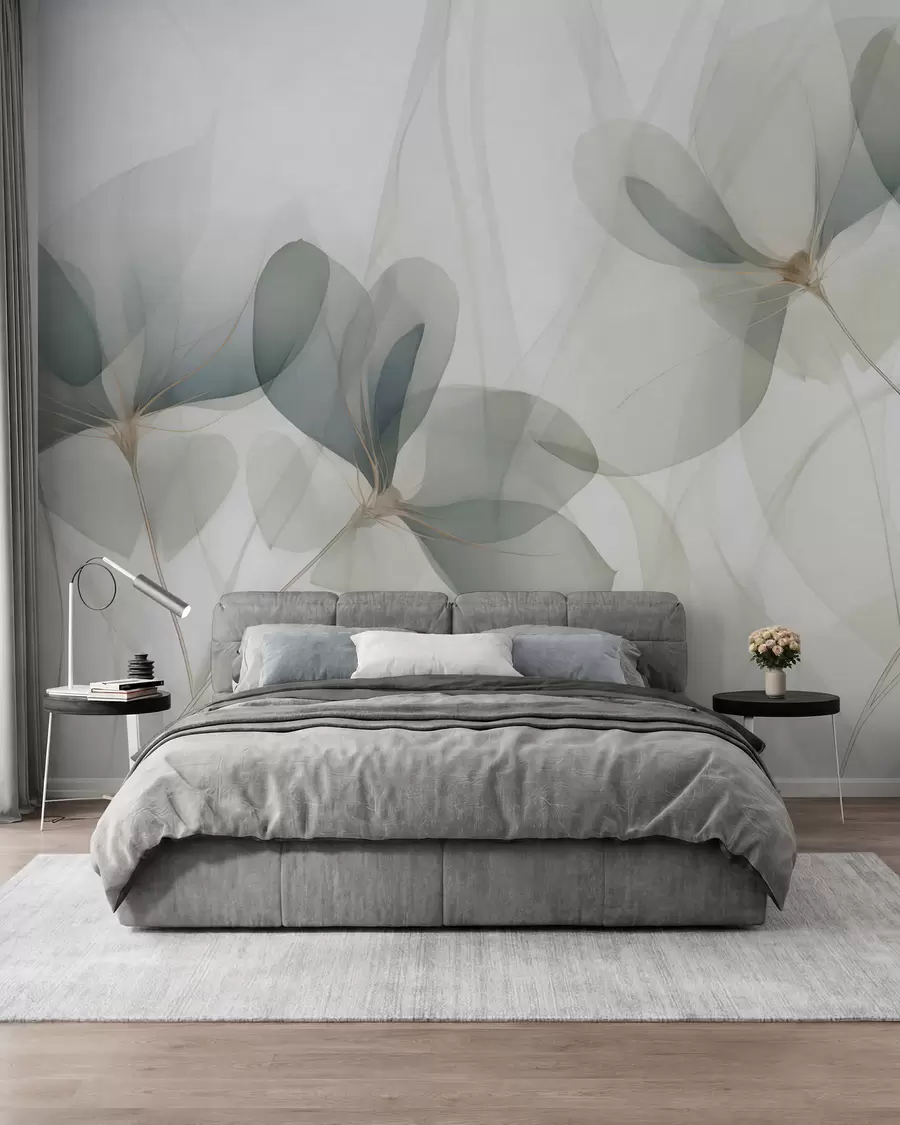 zidne murale Latice u boji kadulje w05952