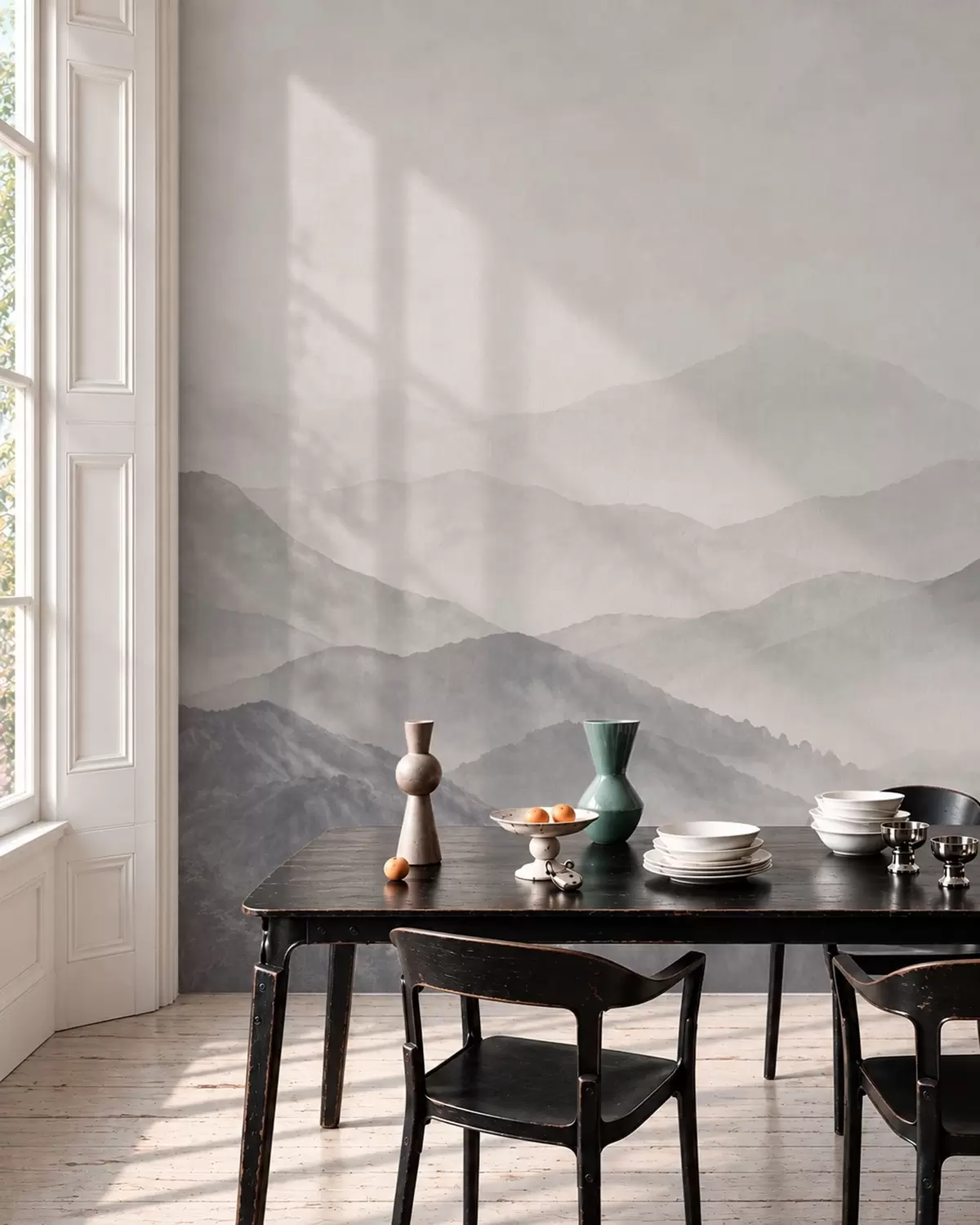 zidne murale Slojevi planina w05925