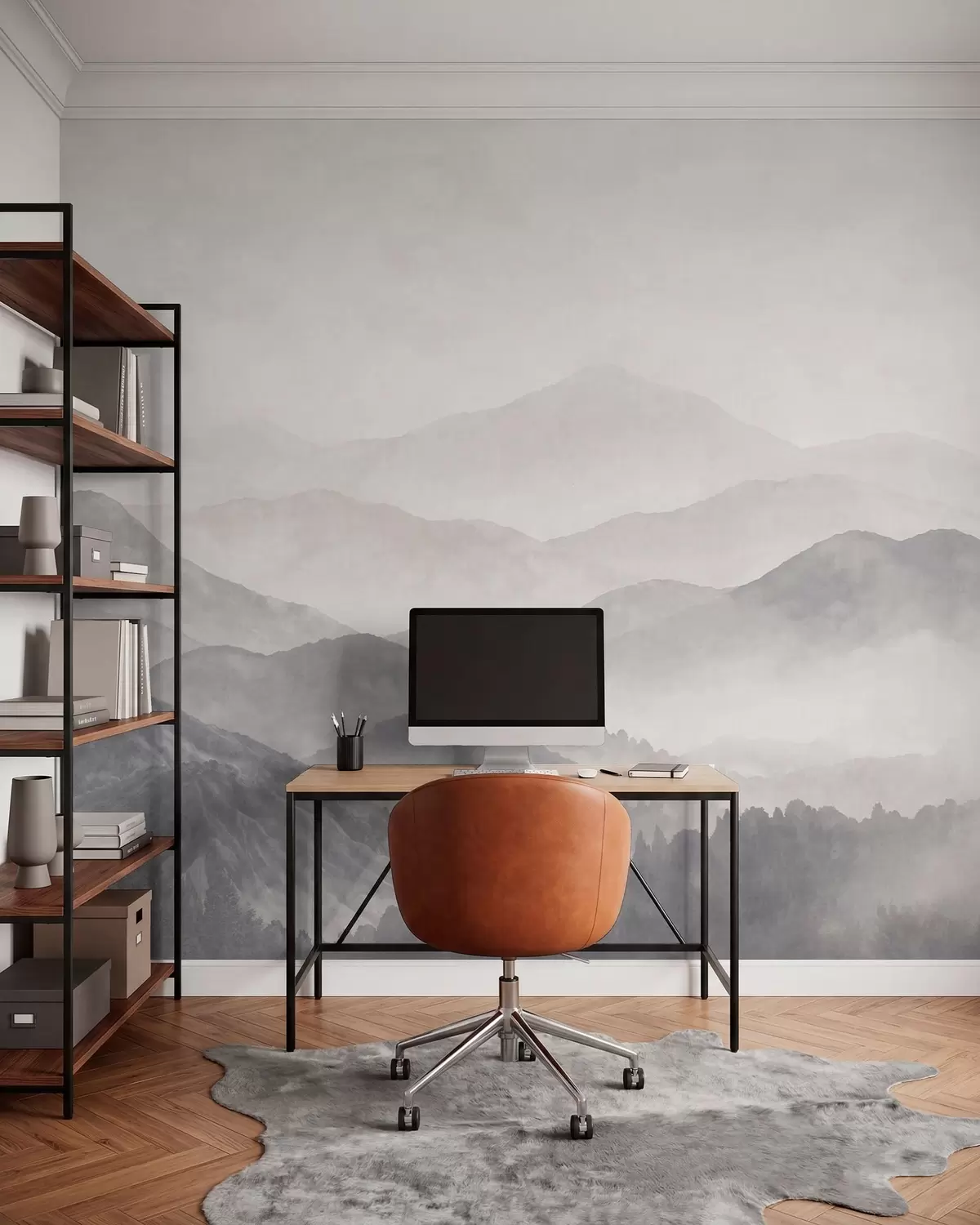 zidne murale Slojevi planina w05925