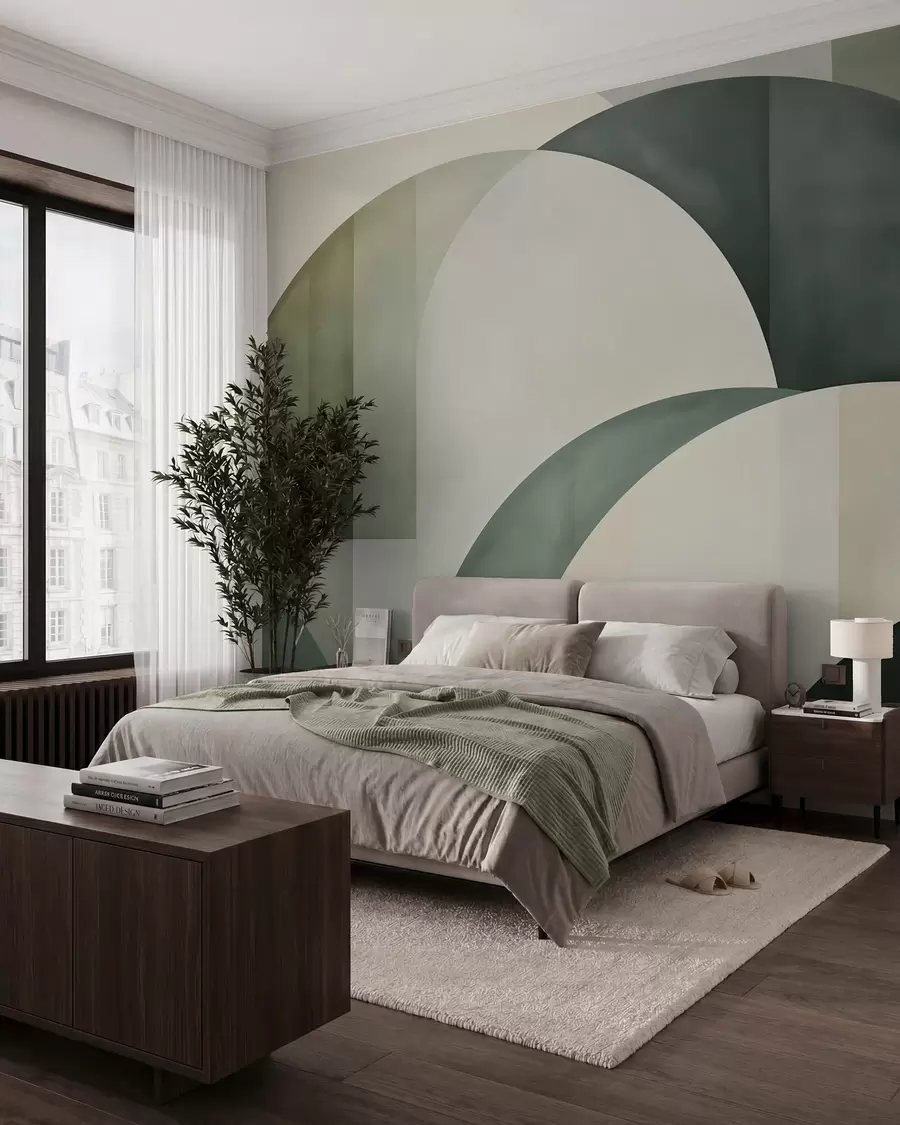 zidne murale Lukovi u zelenom w05943