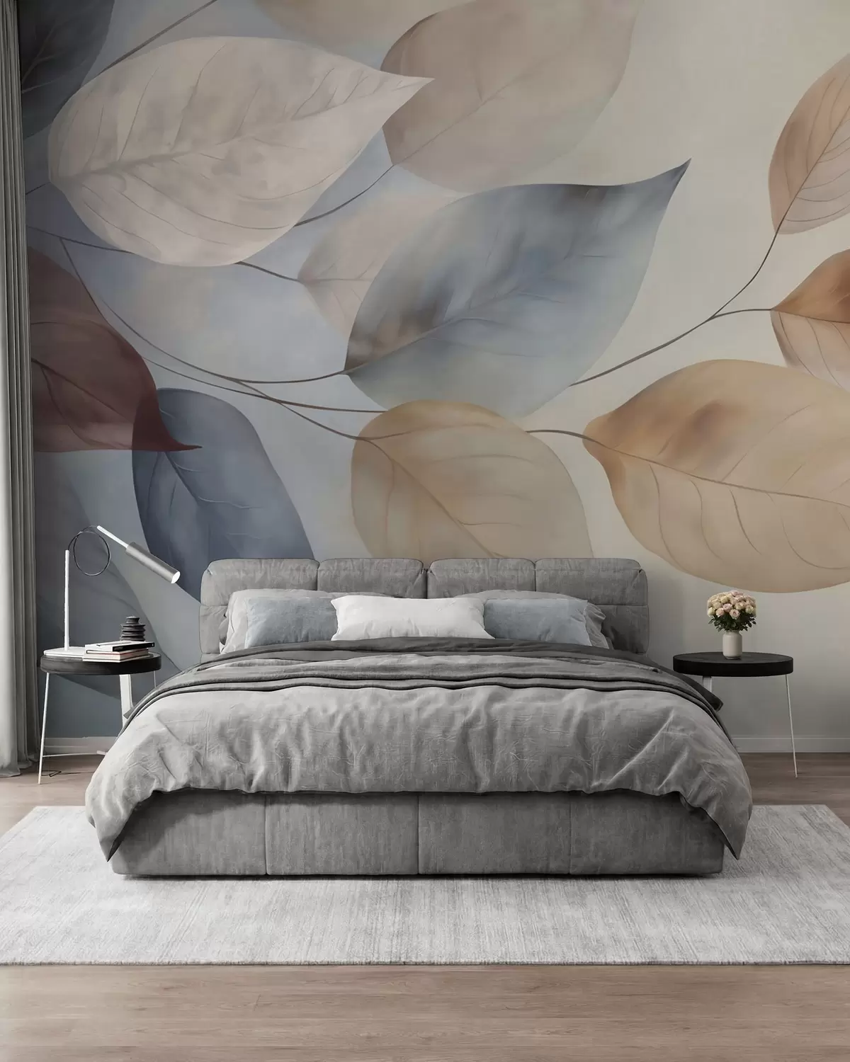 zidne murale Lišće u akvarelu w05946