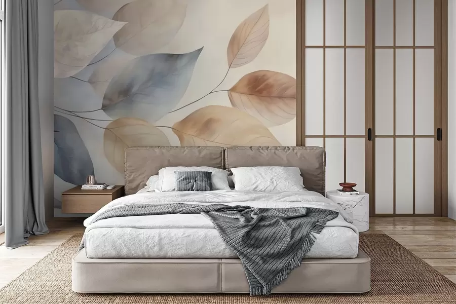 zidne murale Apstraktni listovi w05946