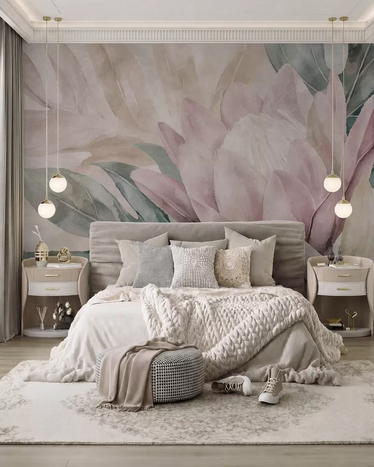 zidne murale Rascvjetani cvijet w09988