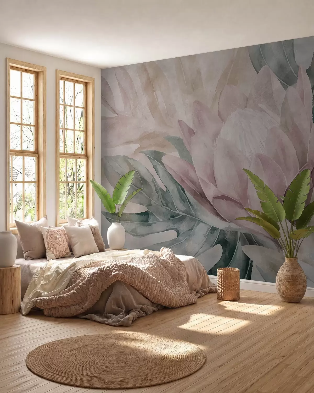 zidne murale Rascvjetani cvijet w09988