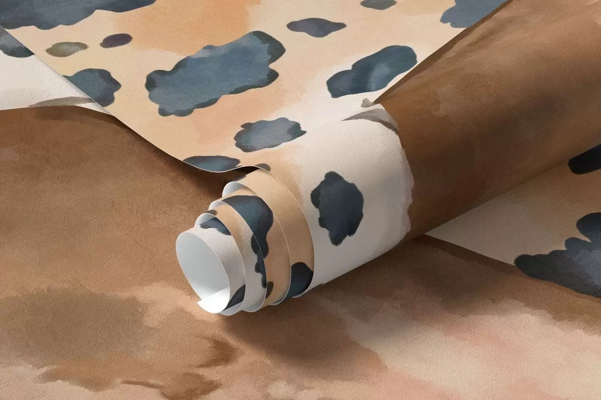 zidne murale Leopard na grani iznad vode sa šarenim ribama w05954