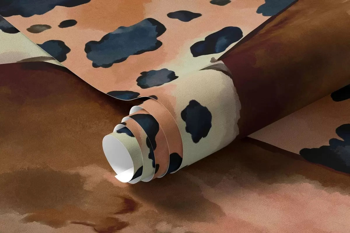 zidne murale Leopard među tropskim lišćem iznad vode s ribom w05954v1