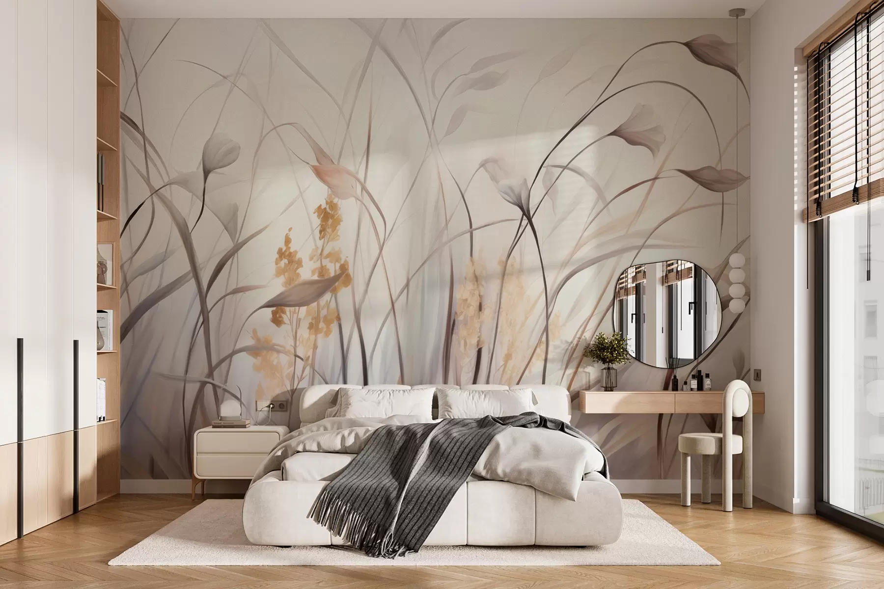 zidne murale Suho cvijeće w05938