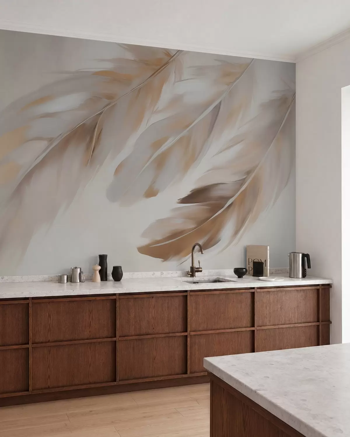 zidne murale Apstraktno perje w05991