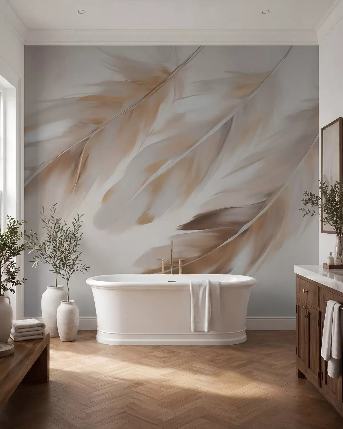 zidne murale Apstraktno perje w05991