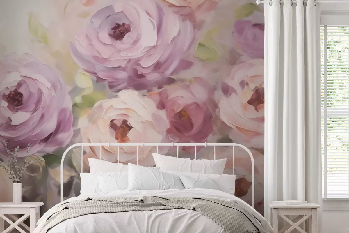 zidne murale Apstraktne ruže, imitacija slike w05996