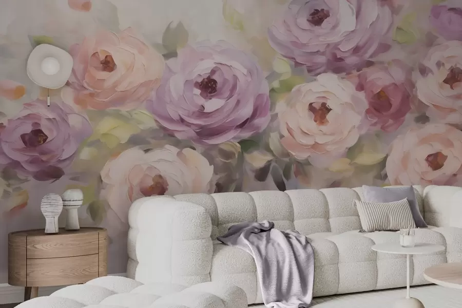 zidne murale Apstraktne ruže, imitacija slike w05996