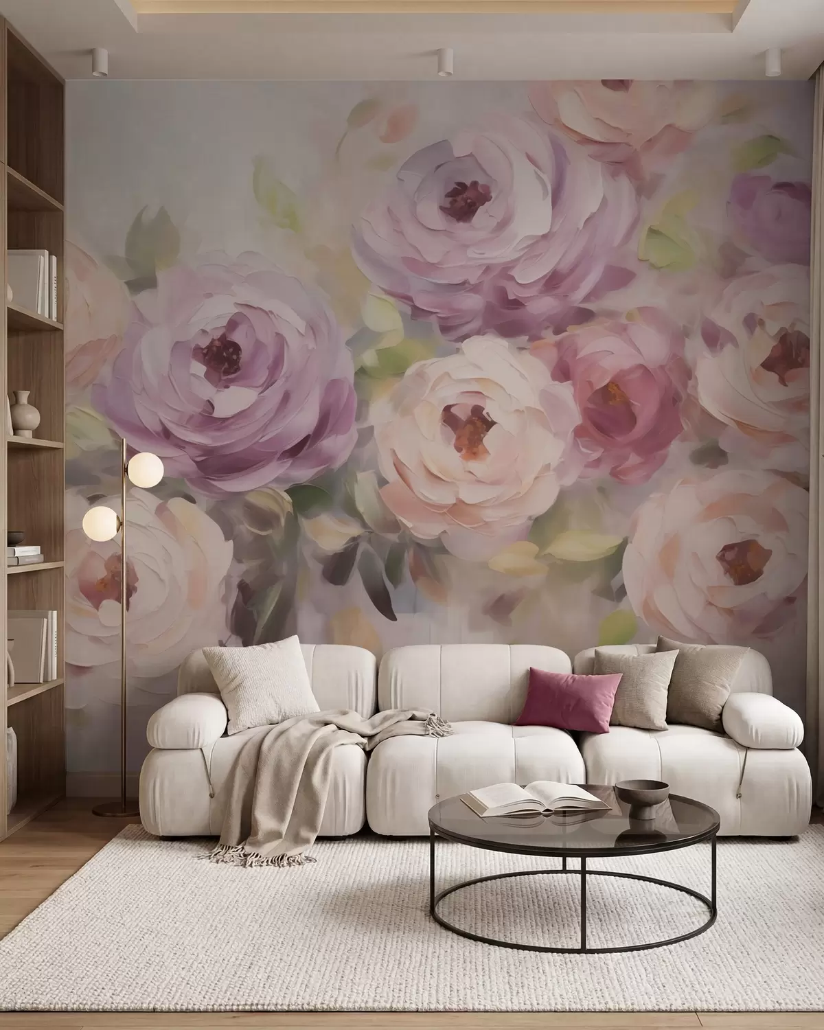 zidne murale Apstraktne ruže, imitacija slike w05996