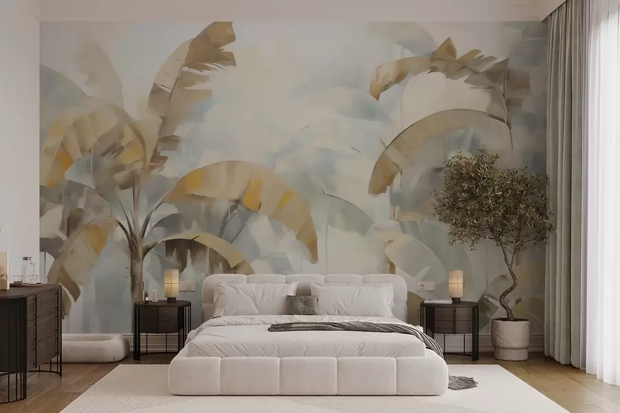 zidne murale Apstraktne palme, imitacija slike w05997