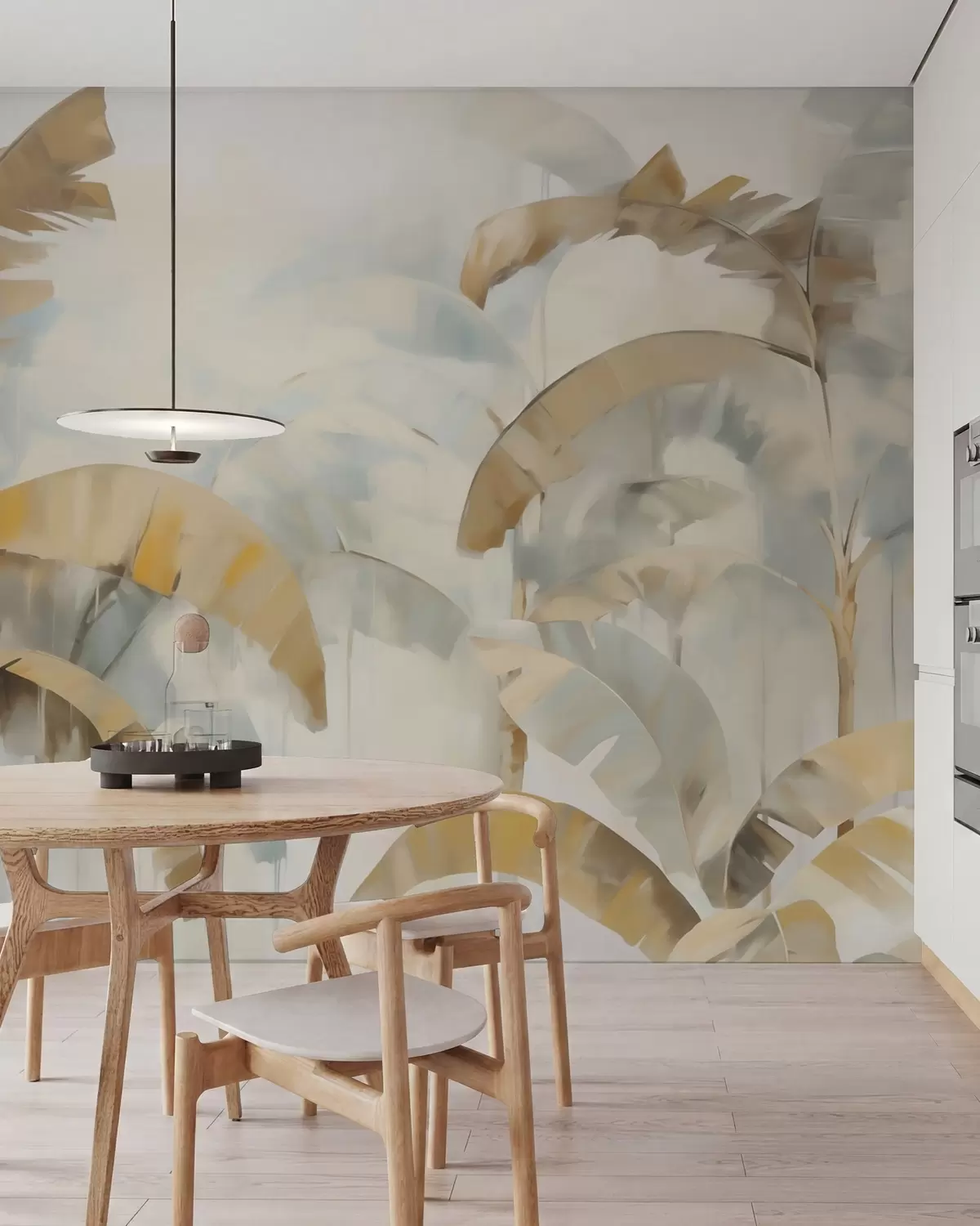 zidne murale Apstraktne palme, imitacija slike w05997