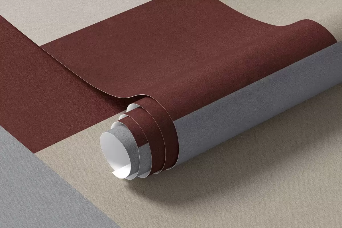 zidne murale Apstraktna geometrija s bordo, sivim i bež blokovima w05890v2