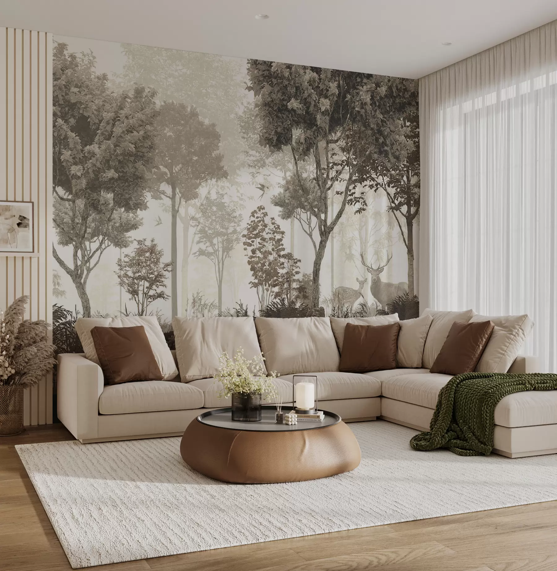 zidne murale Čarobna šuma u72134