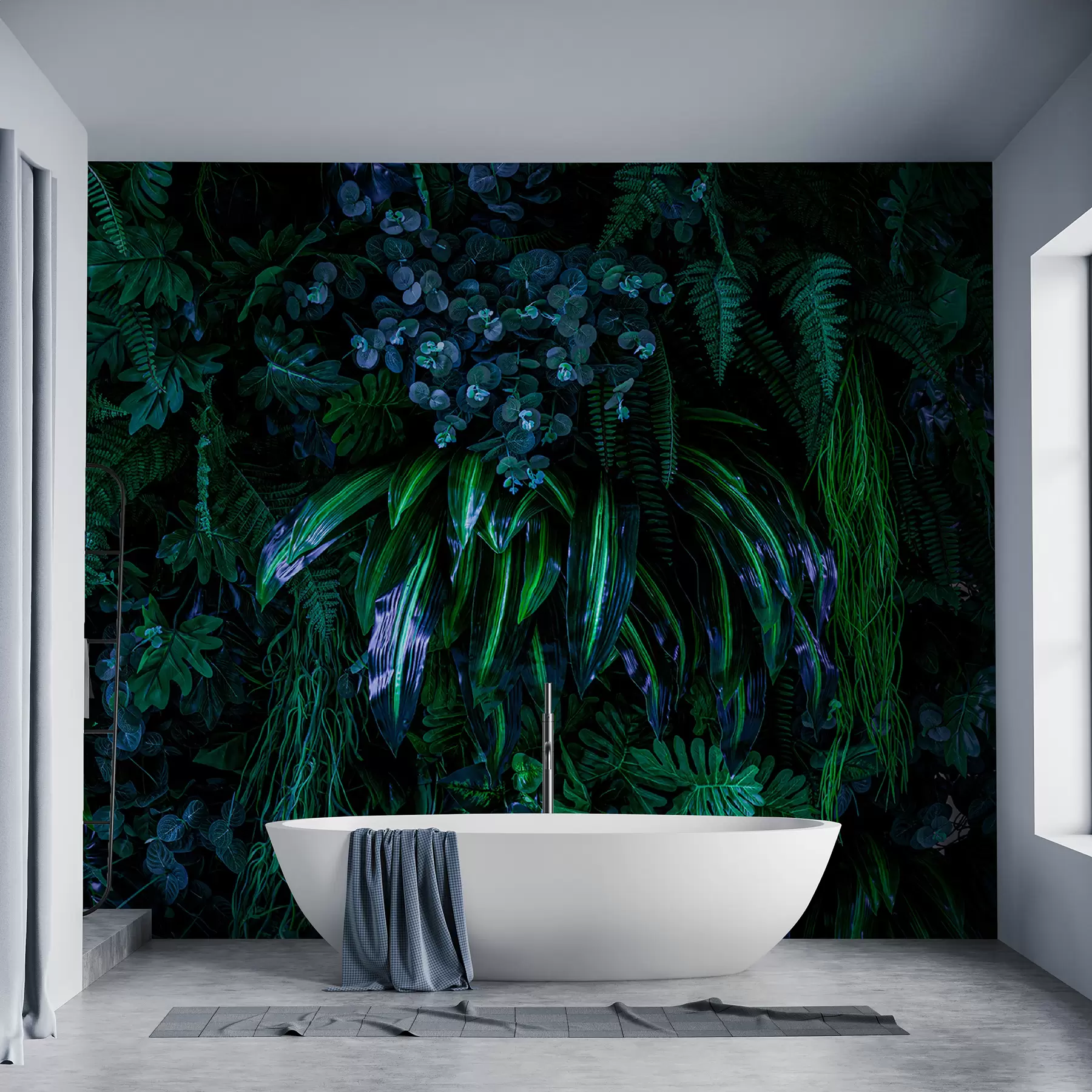 zidne murale Tropi u kišnoj sezoni u72348