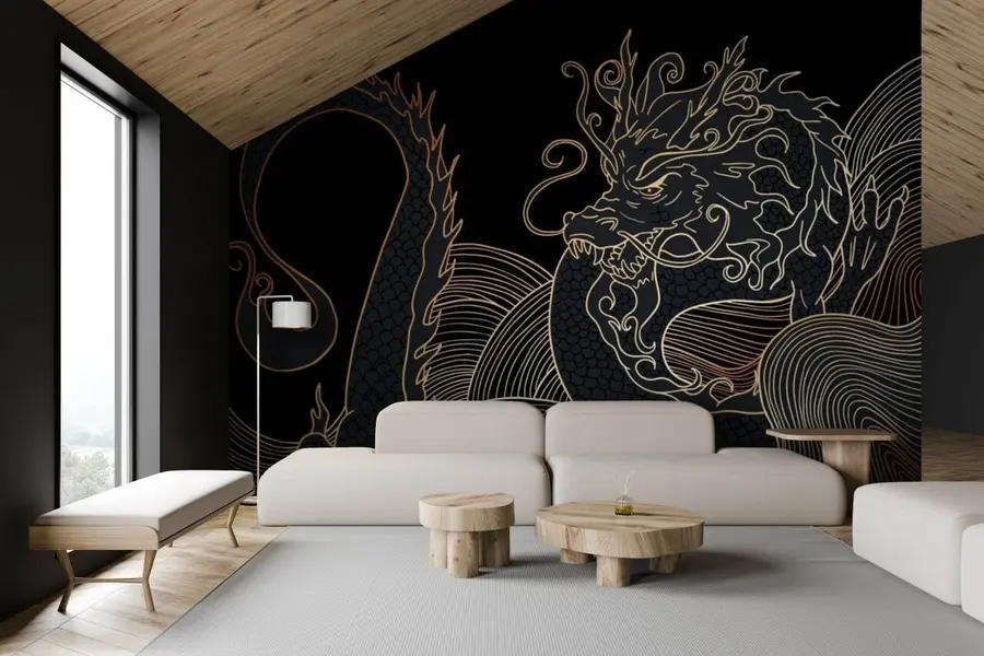 zidne murale kineski zmaj u72948