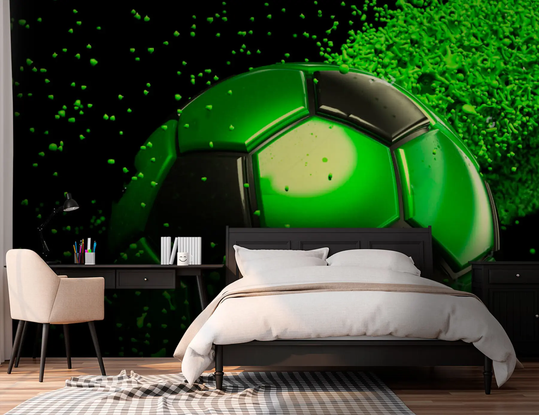 zidne murale Nogomet je svjetski sport u72789