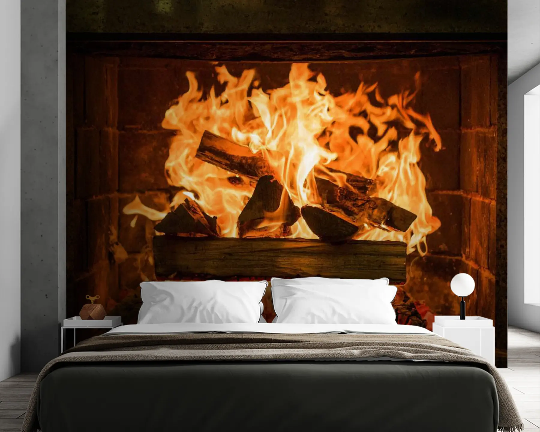 zidne murale Granitni kamin u56175