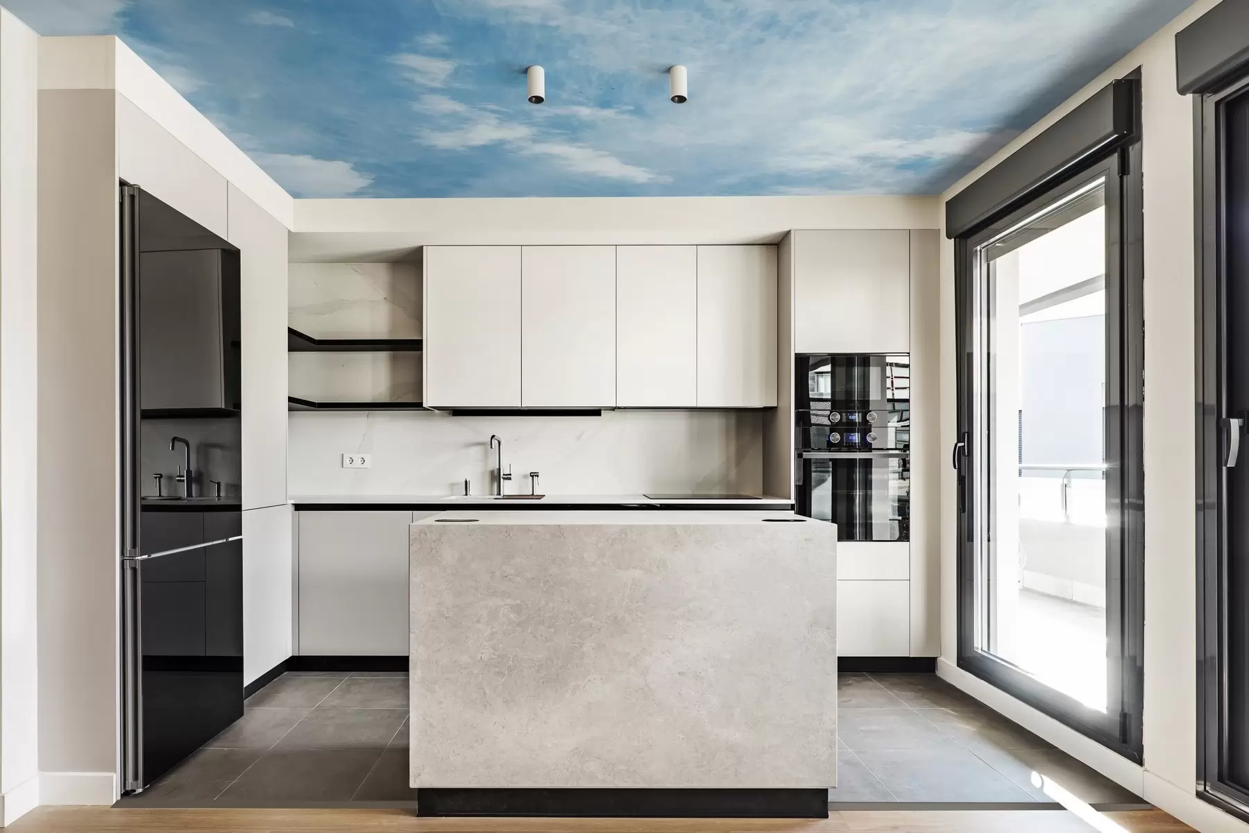 zidne murale Oblaci, plavo nebo u21064