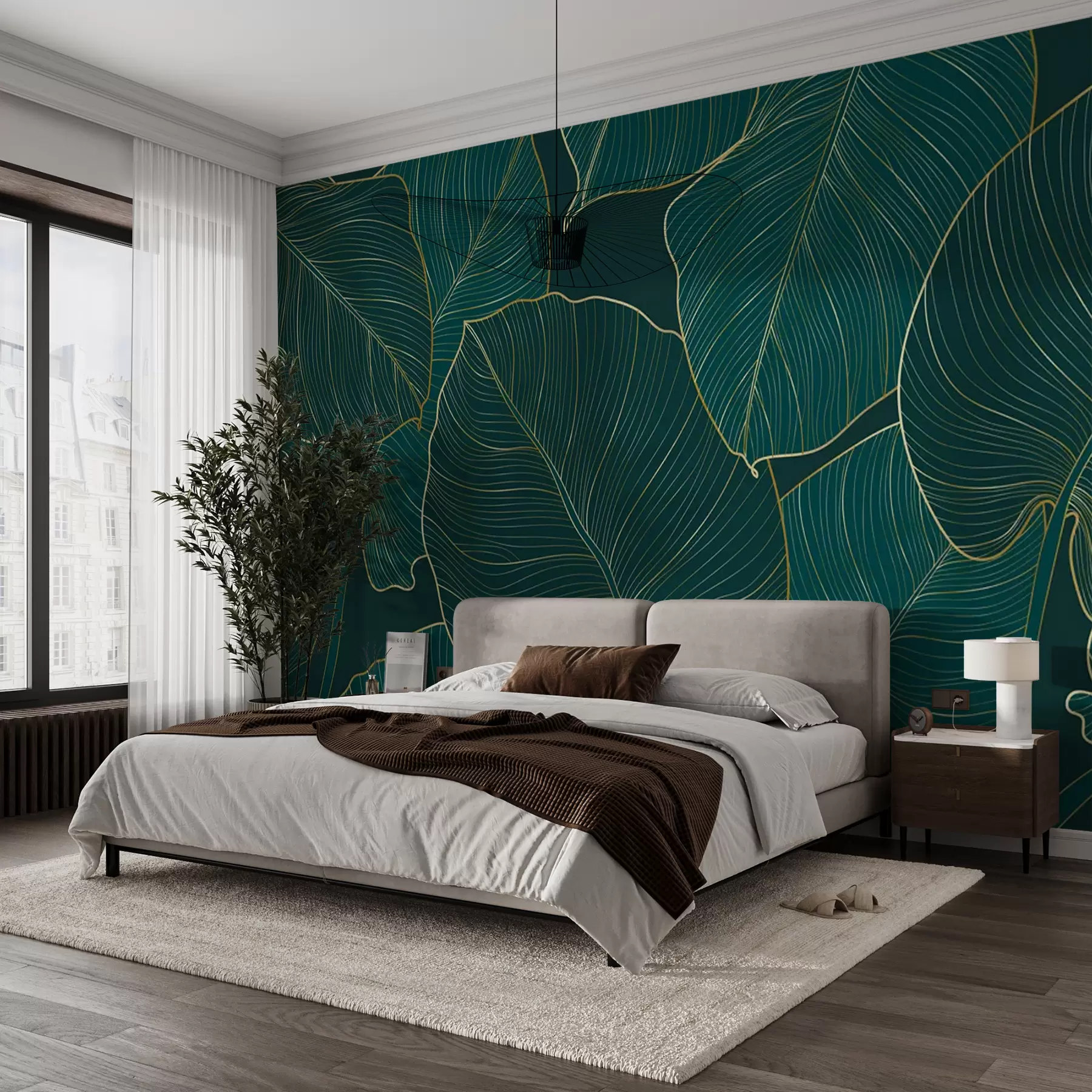 zidne murale Filodendron u73653