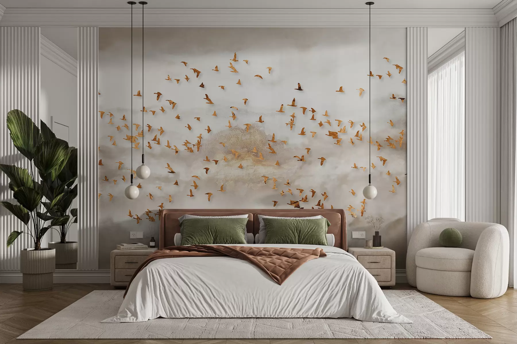 zidne murale Jato ptica u planinama u93537