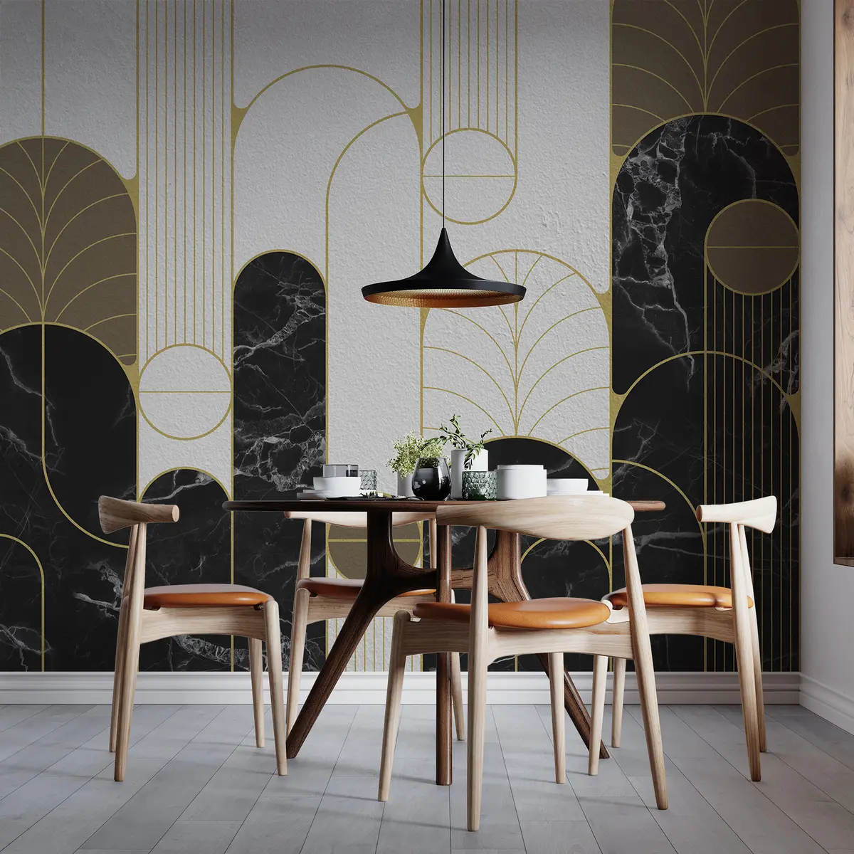 zidne murale Lukovi u stilu Art Deco u73101