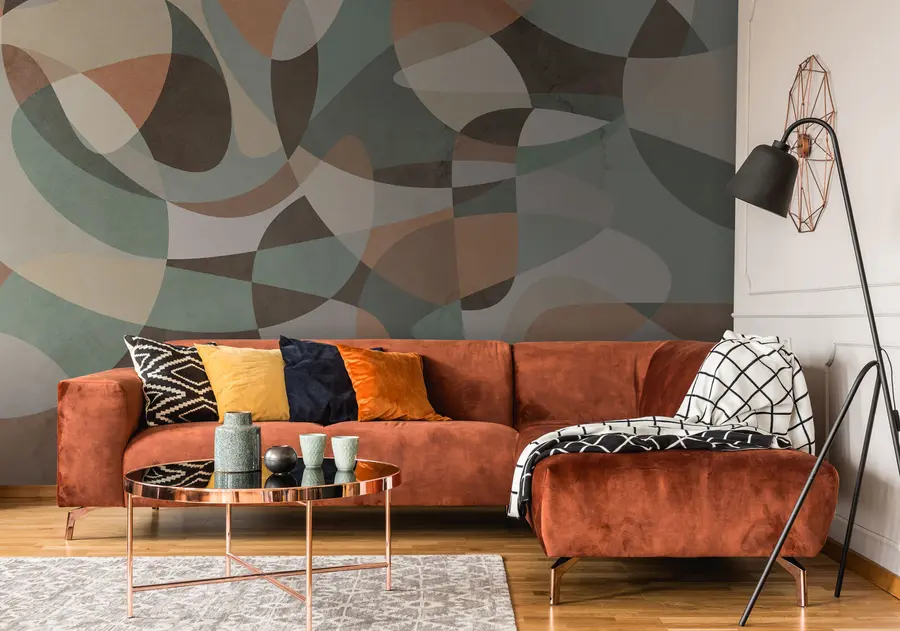 zidne murale Geometrijski retro trend u73971