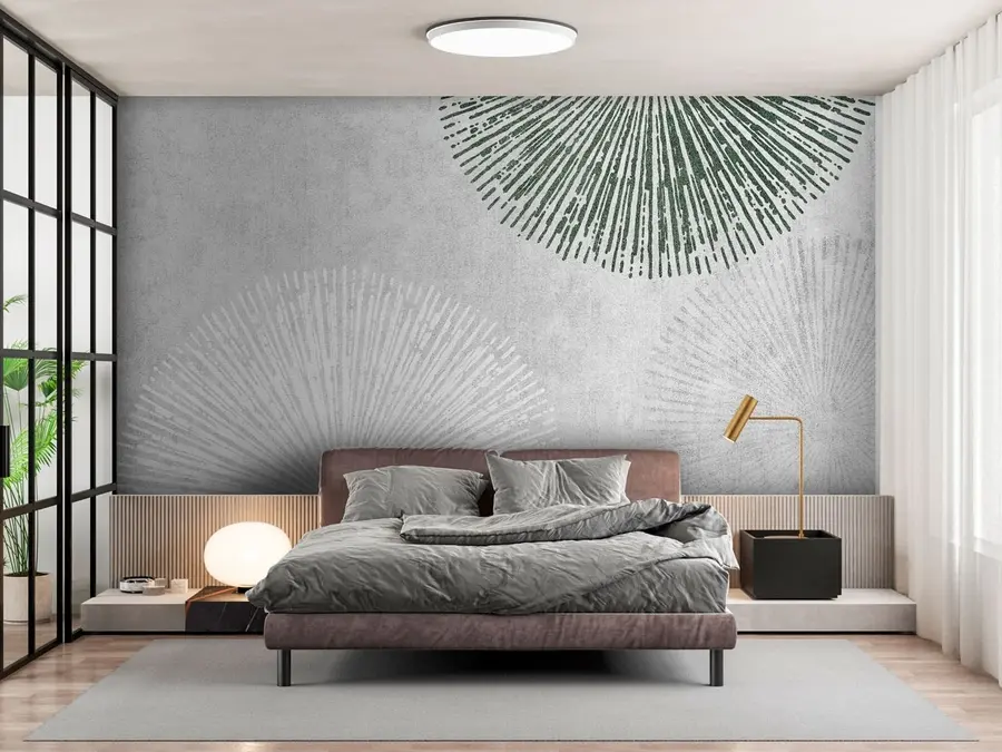 zidne murale Geometrijska apstrakcija japanskog uzorka u74078