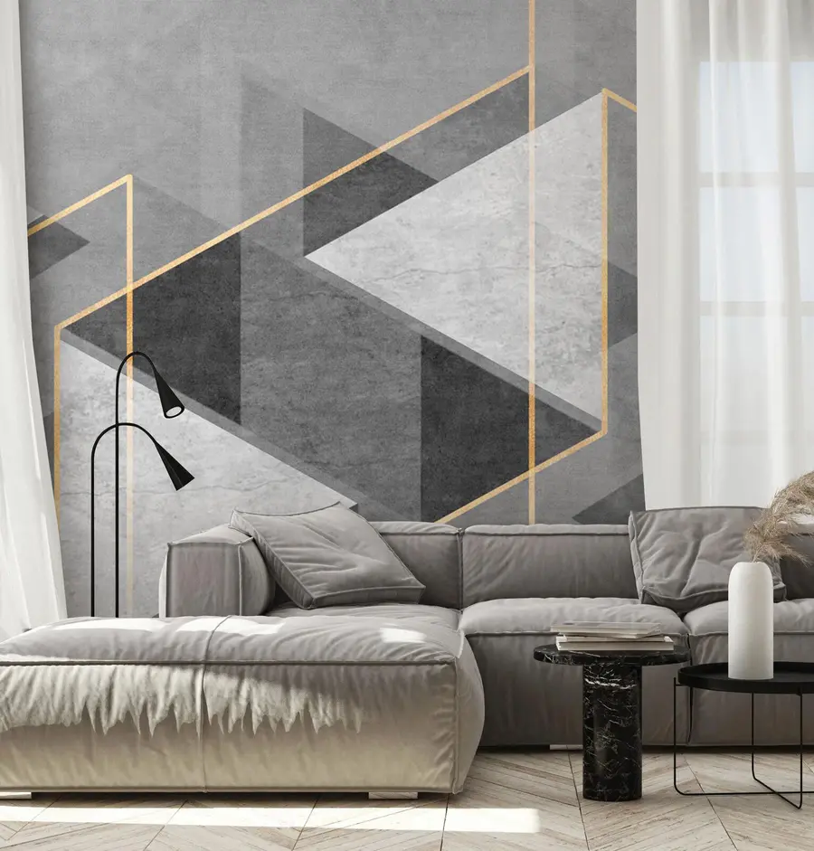 zidne murale Apstraktni geometrijski stil u74080
