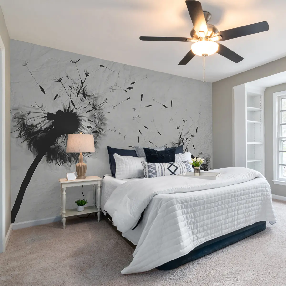 zidne murale Cvijet, biljka i trepavica u06731