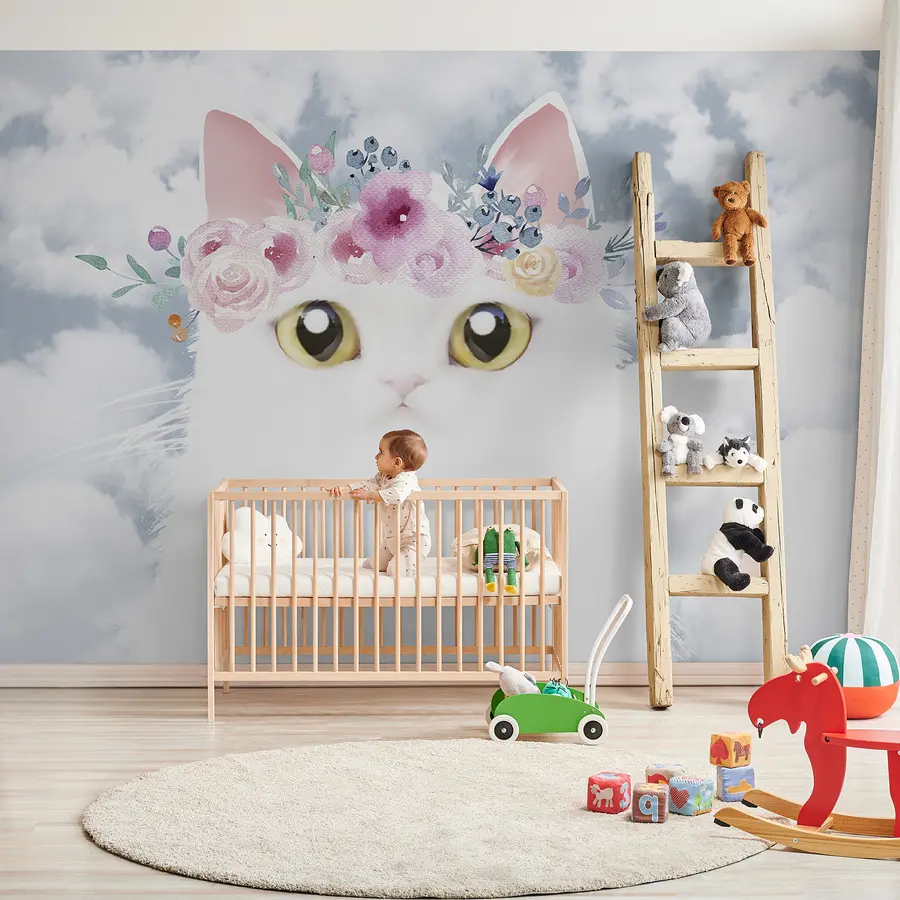 zidne murale Mačka, oblak i felidae u09390