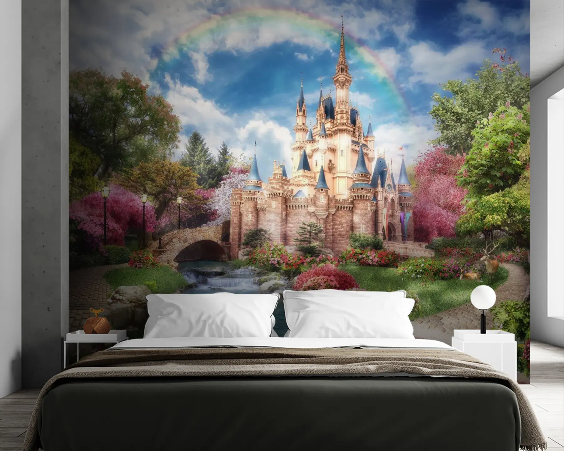 zidne murale Duga iznad dvorca iz bajke u61850