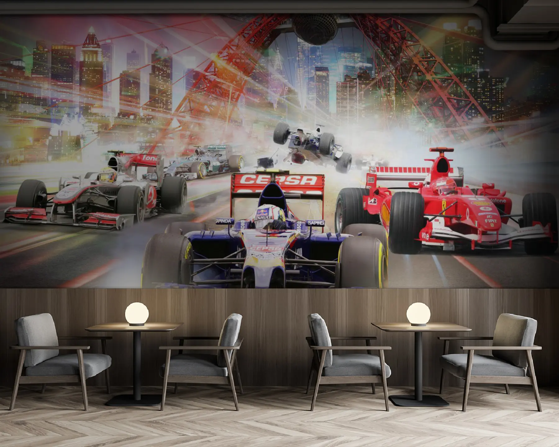 zidne murale Kotač, guma i auto u64439