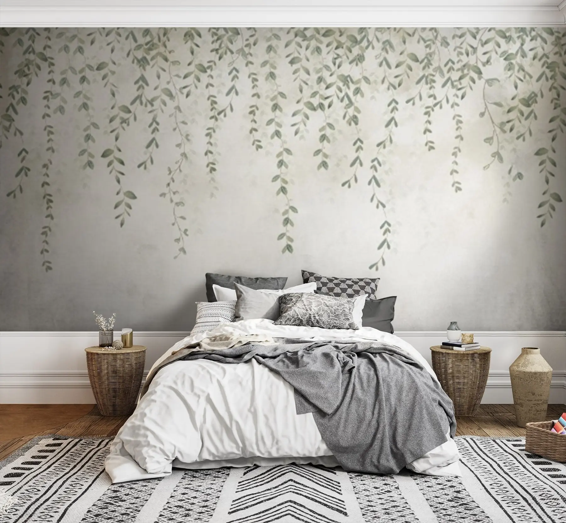 zidne murale Loze s lišćem u71244