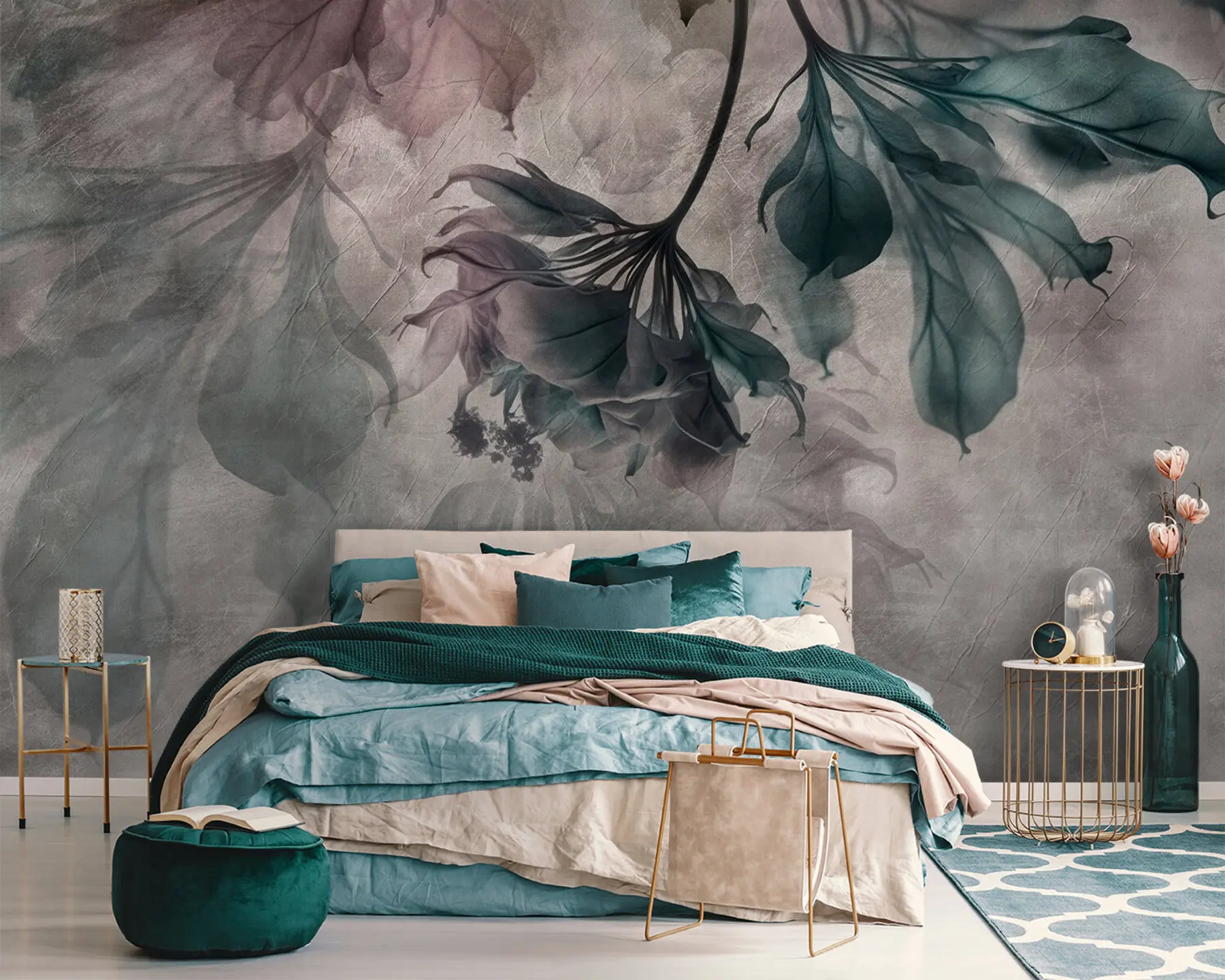 zidne murale Nježne prozirne grane u93927