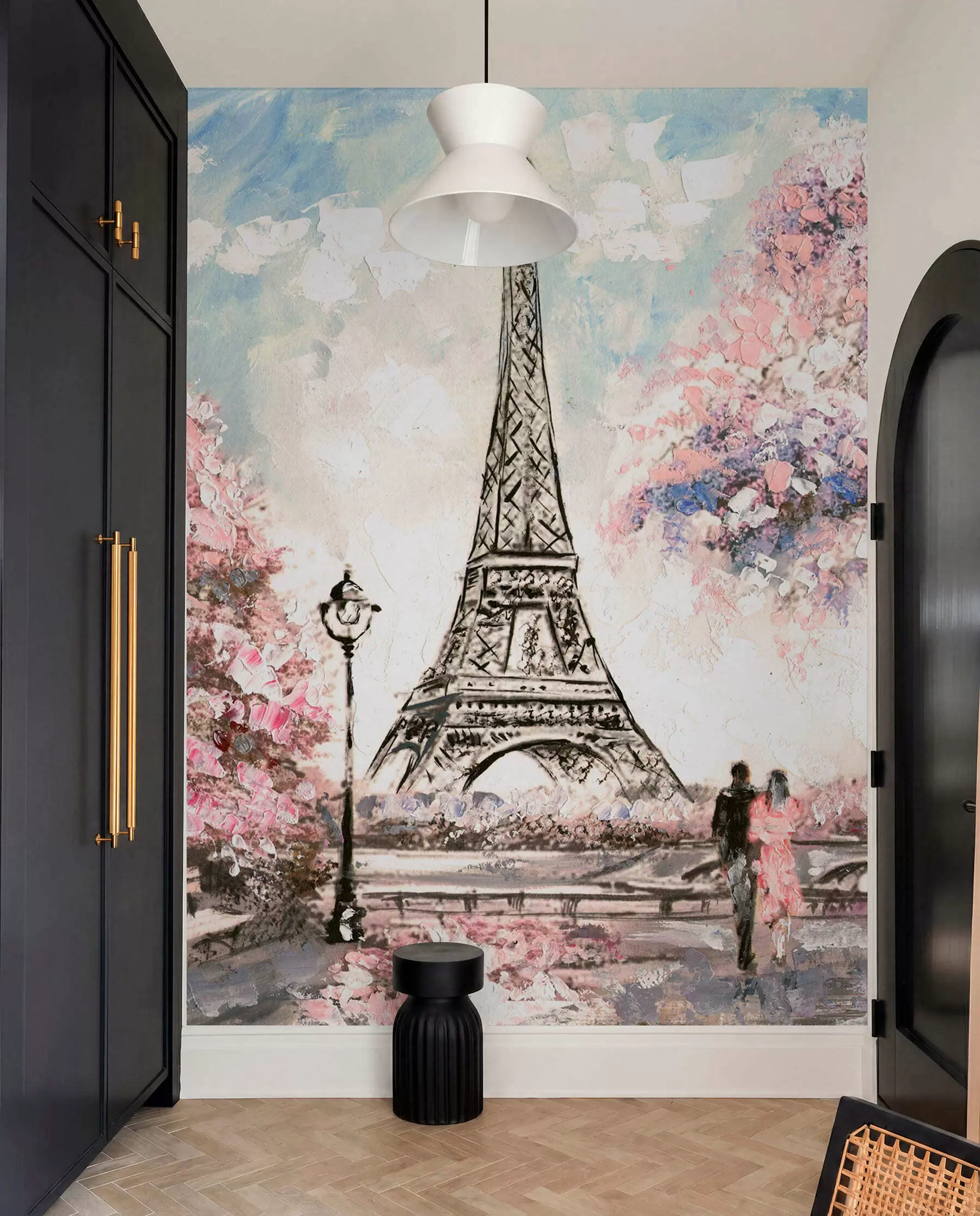 zidne murale Ulični pogled na Pariz u74631