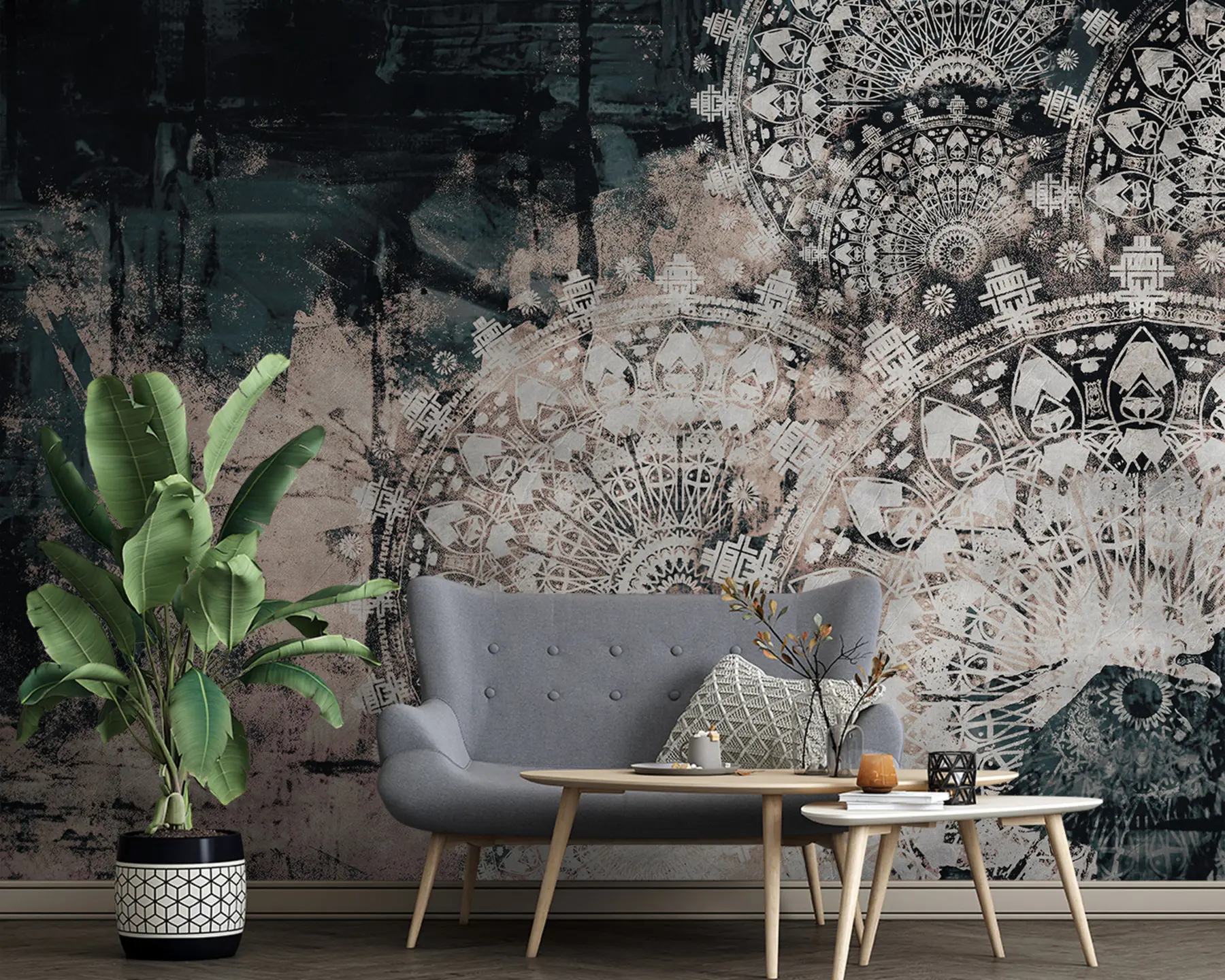 zidne murale Vintage mandala u93958