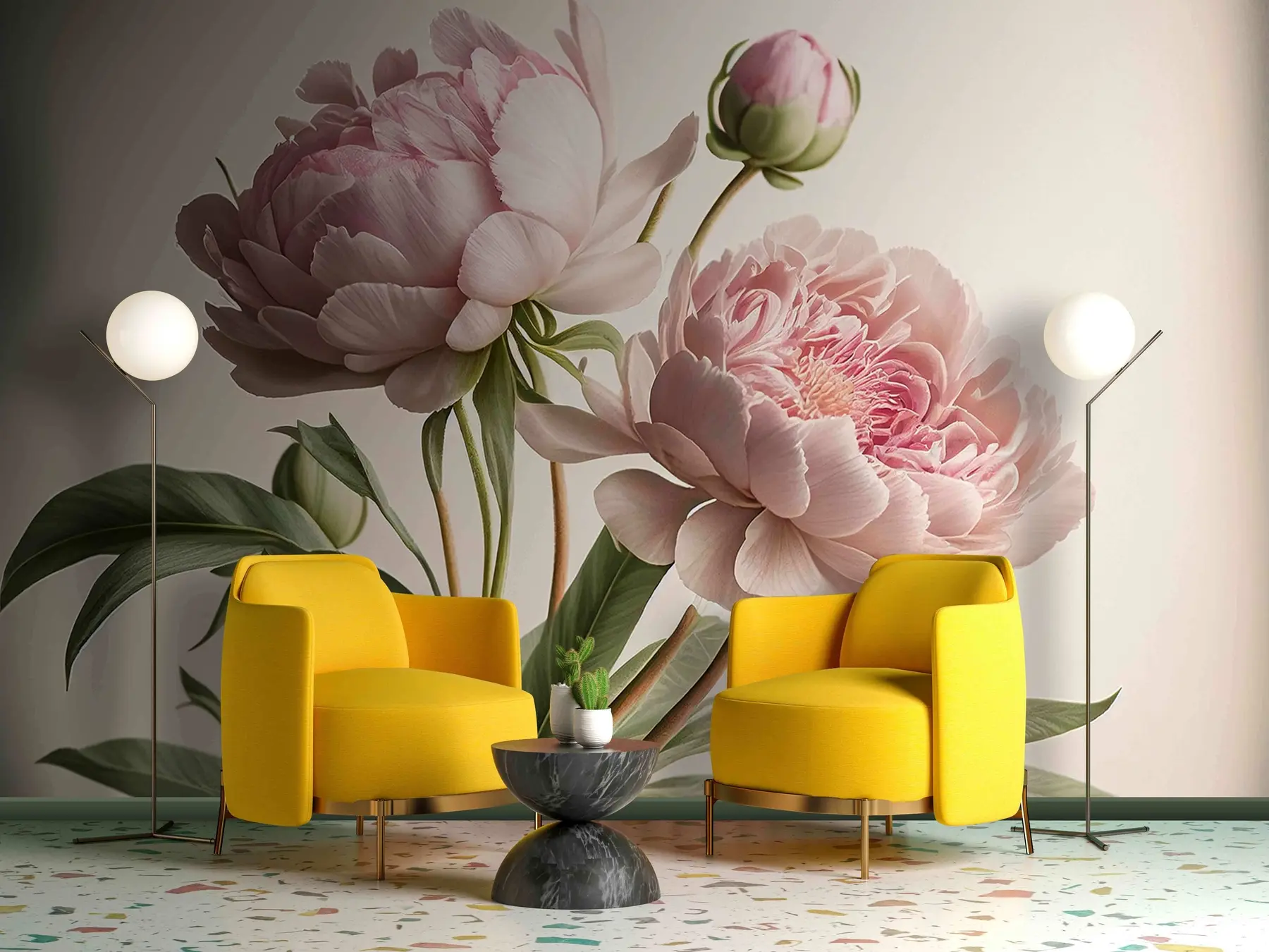 zidne murale akvarel cvijeće u70658